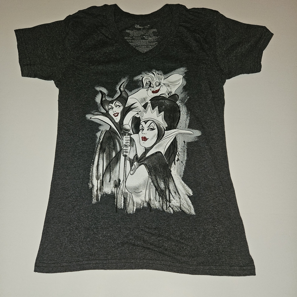 Women's Grey Disney Villains Small Tshirt